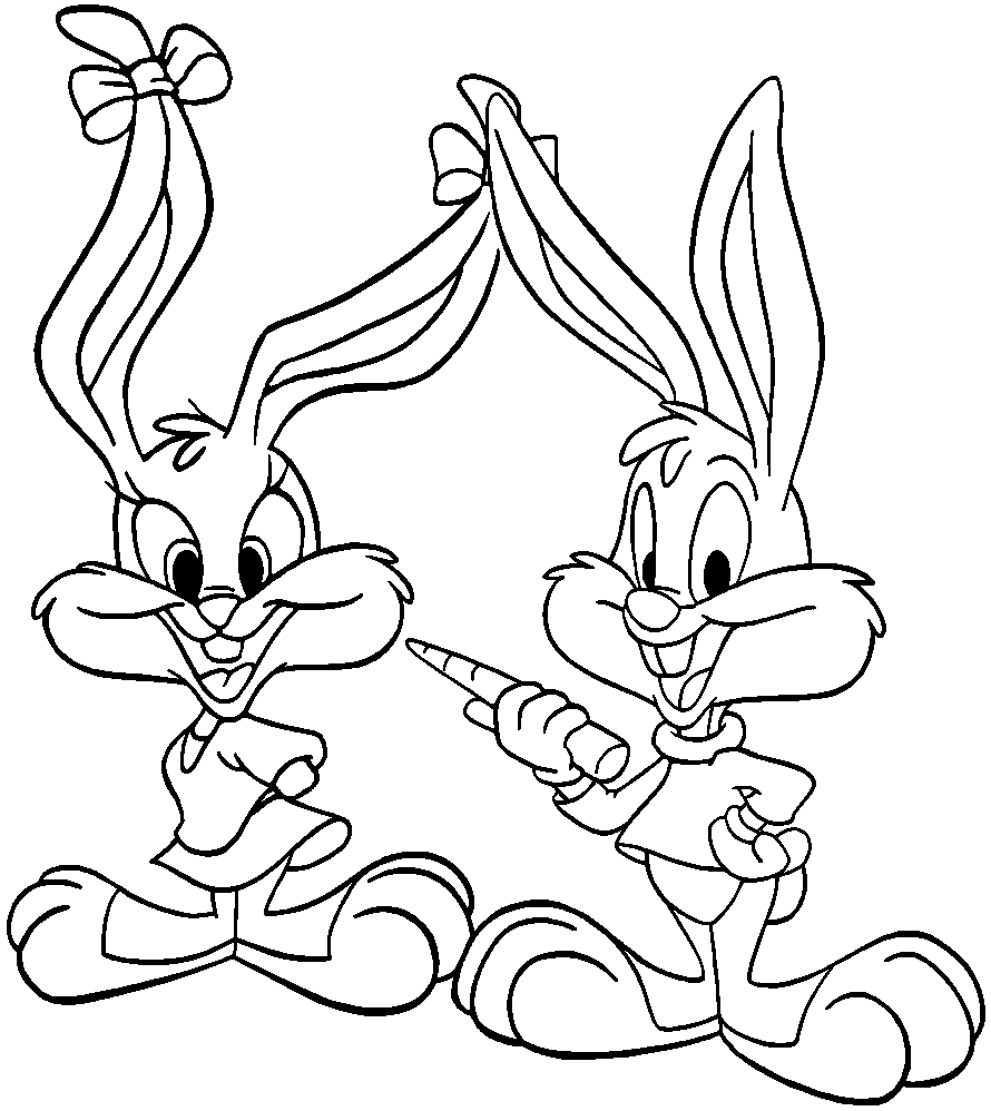 babs bunny coloring pages - photo #13