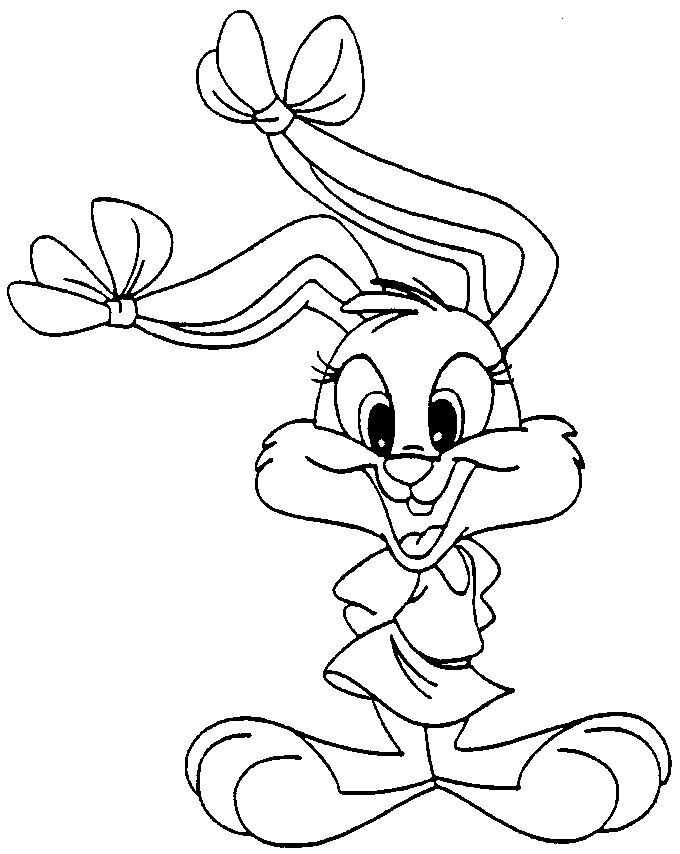 babs bunny coloring pages - photo #2