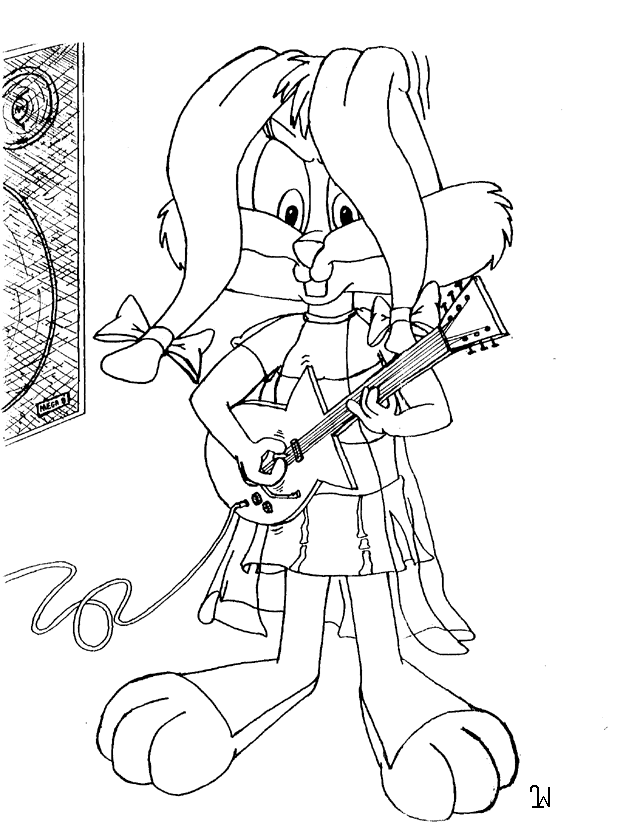 babs bunny coloring pages - photo #14
