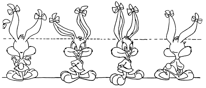 babs bunny coloring pages - photo #20